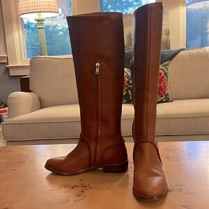 SOLD Ugg Gracen Leather Knee-high Boot with Whipstitch Detail